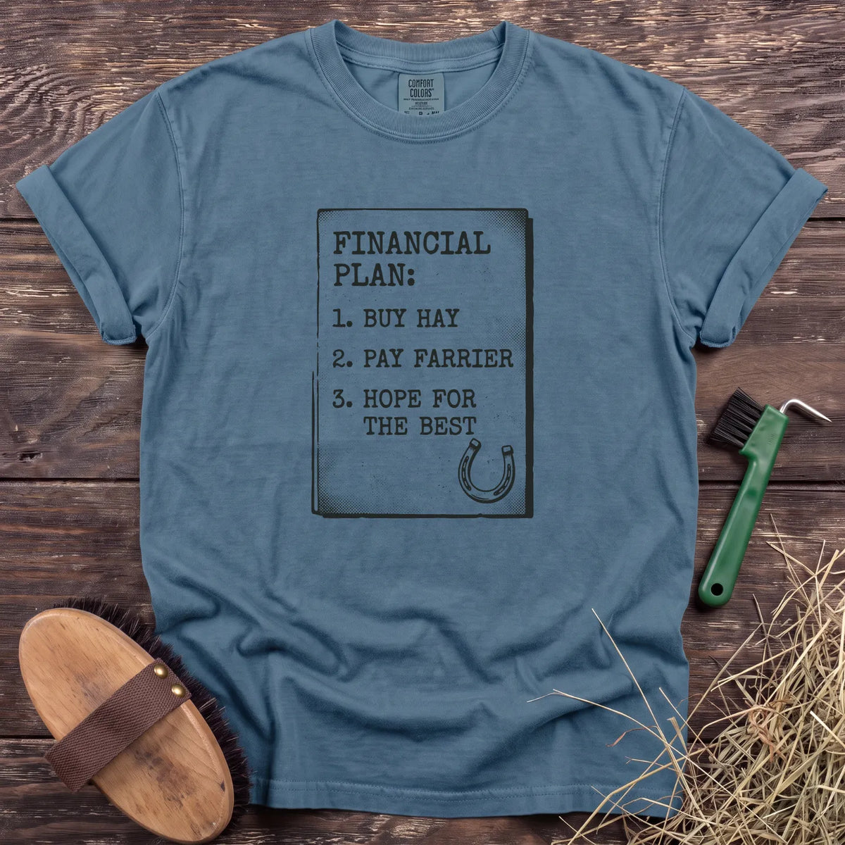 Financial Plan T-Shirt in Ice Blue [color: Ice Blue]