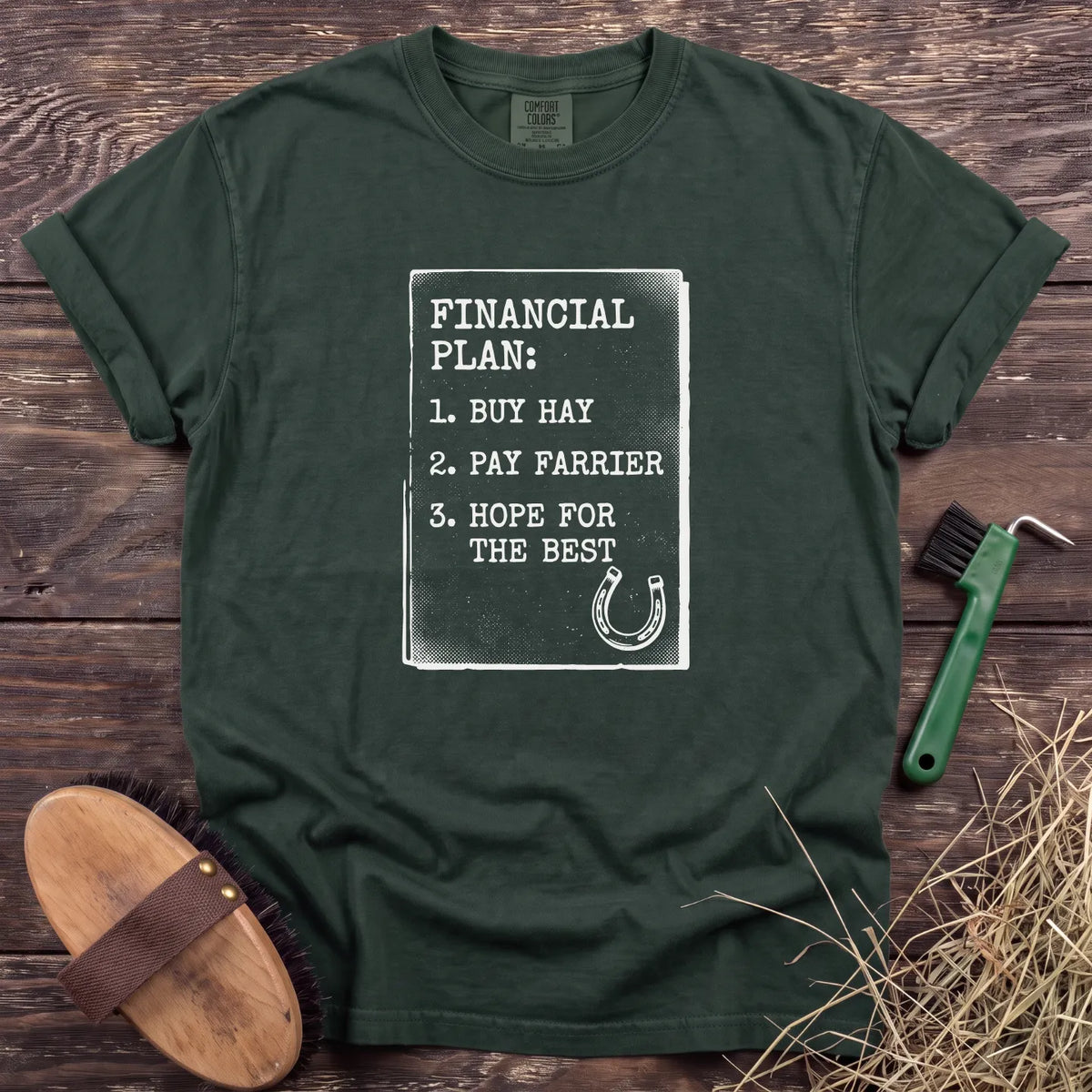 Financial Plan T-Shirt in Moss [color: Moss]