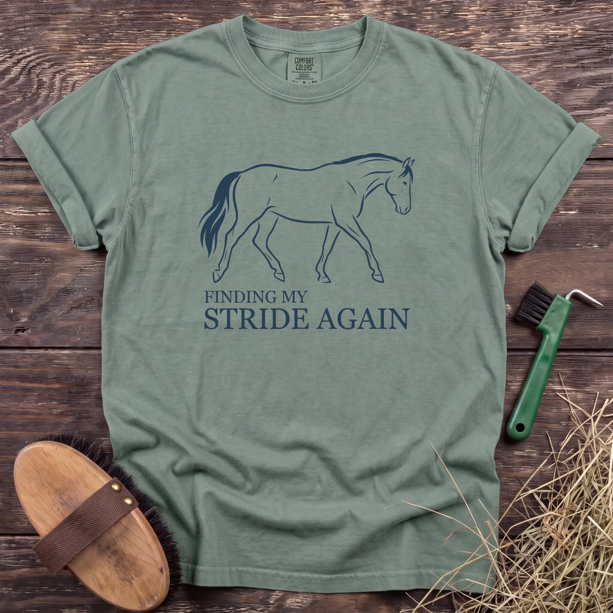 Finding My Stride T-Shirt in Bay [color: Bay]