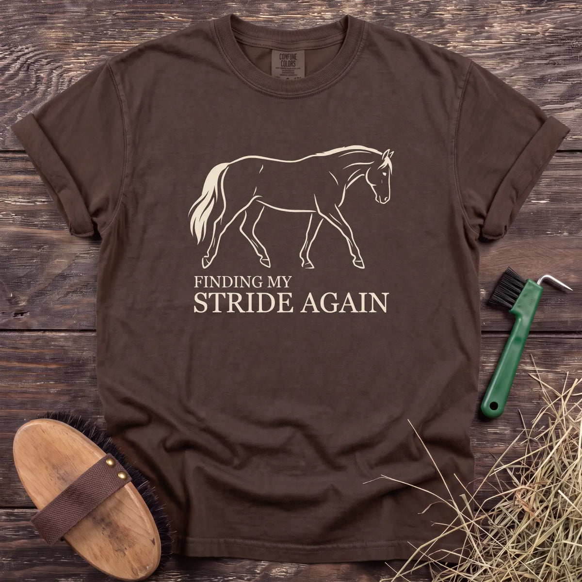 Finding My Stride T-Shirt in Espresso [color: Espresso]