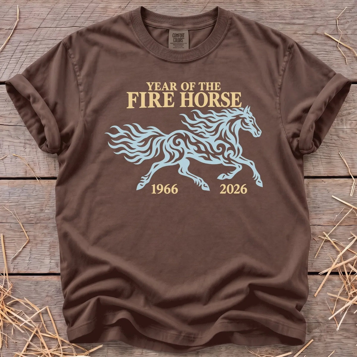 Fire Horse 2026 T-Shirt in Espresso [color: Espresso]