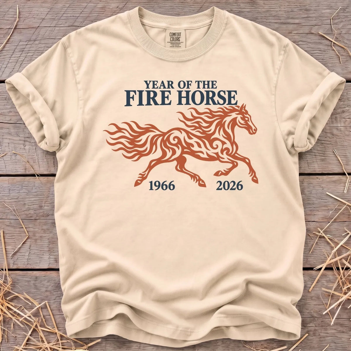 Fire Horse 2026 T-Shirt in Ivory [color: Ivory]