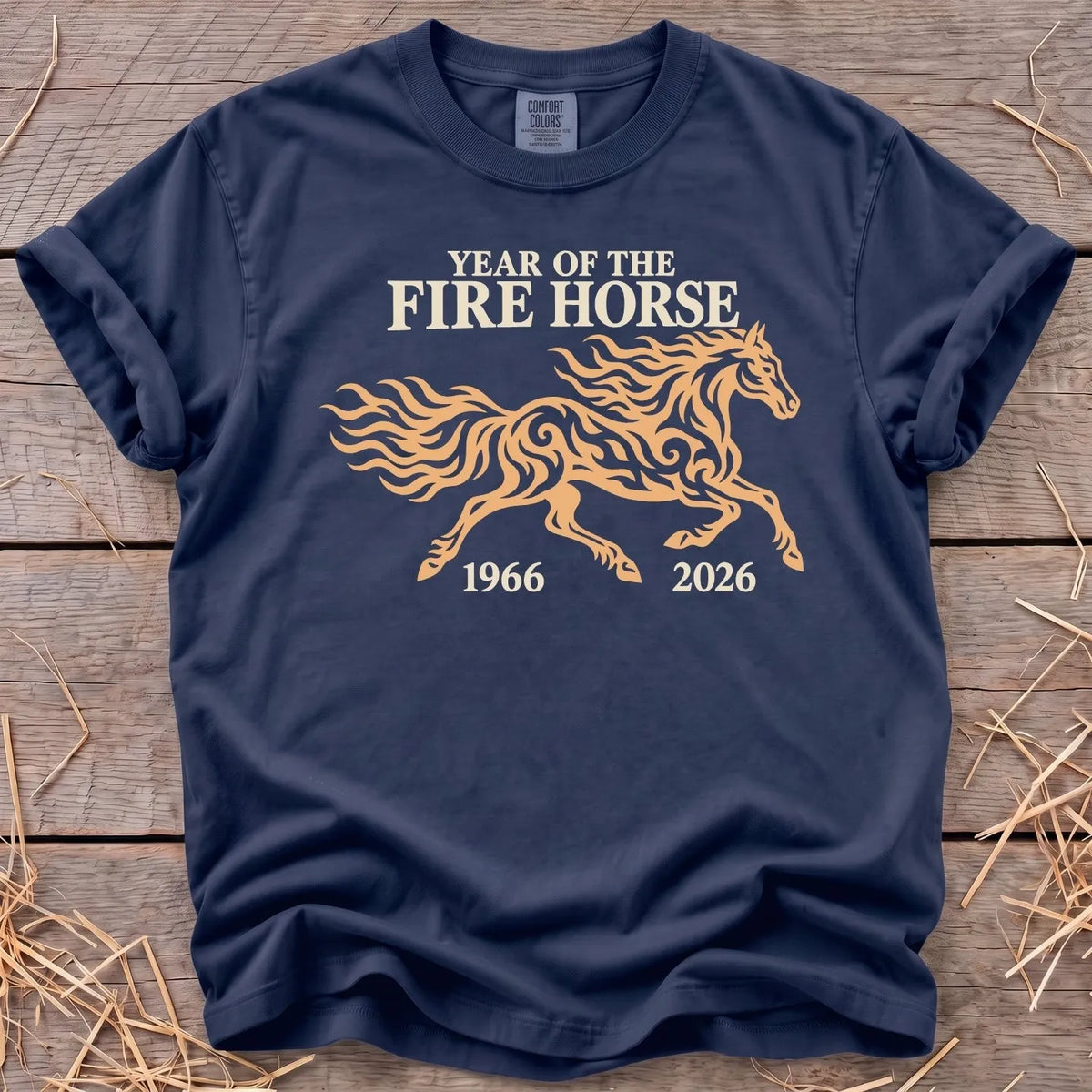 Fire Horse 2026 T-Shirt in Navy [color: Navy]