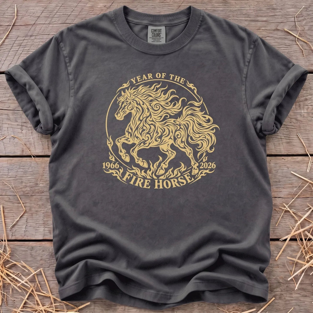 Fire Horse T-Shirt in Pepper [color: Pepper]
