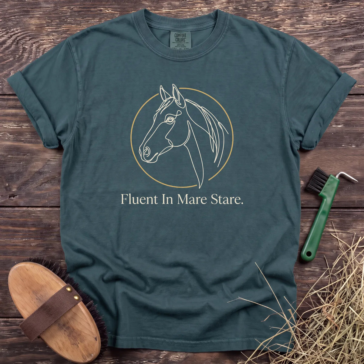Fluent in Mare Stare T-Shirt in Blue Spruce [color: Blue Spruce]