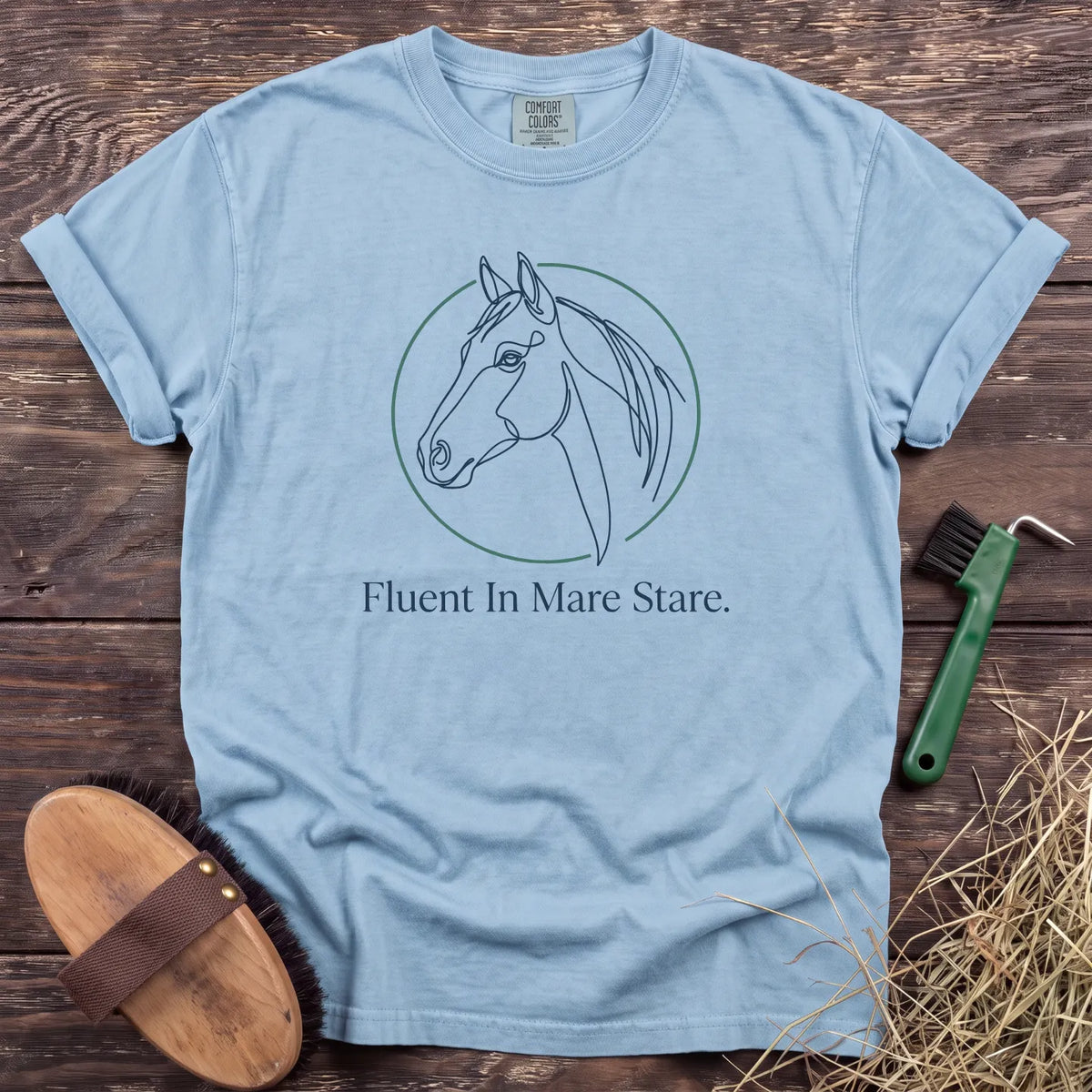 Fluent in Mare Stare T-Shirt in Chambray [color: Chambray]