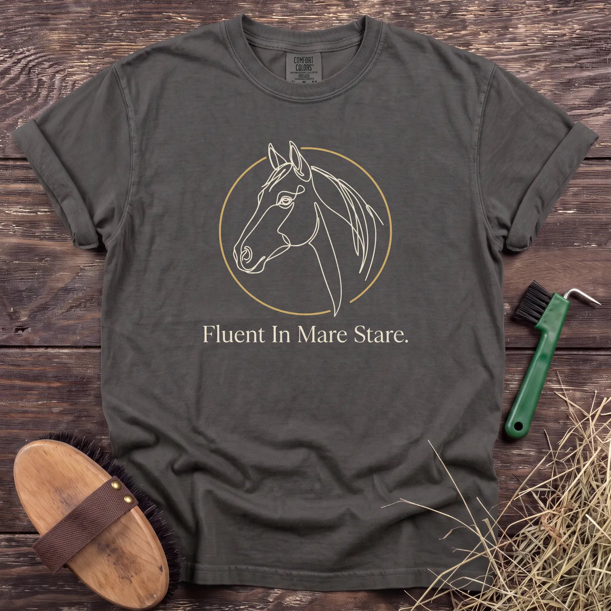 Fluent in Mare Stare T-Shirt in Pepper [color: Pepper]