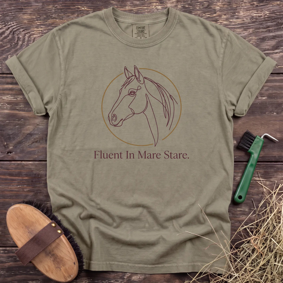 Fluent in Mare Stare T-Shirt in Sandstone [color: Sandstone]
