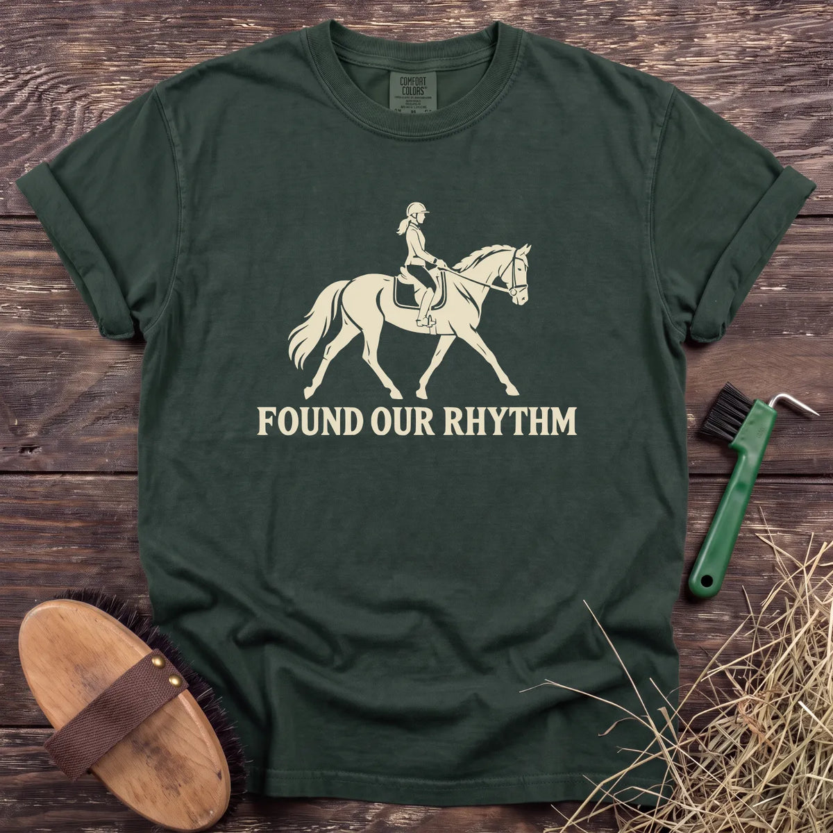 Found Our Rhythm T-Shirt in Moss [color: Moss]