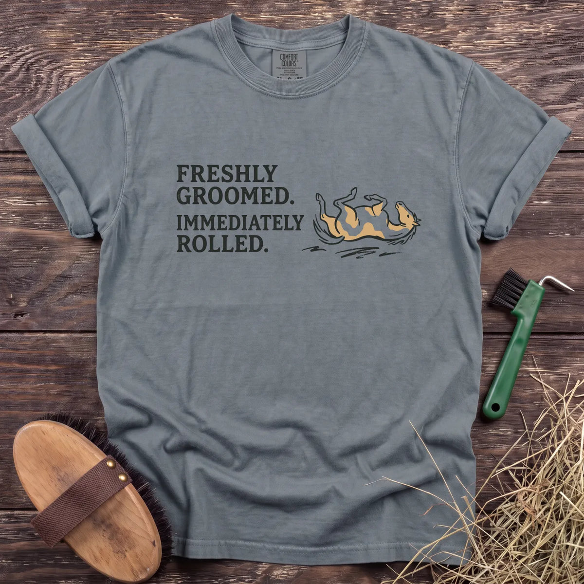 Freshly Groomed T-Shirt in Granite [color: Granite]