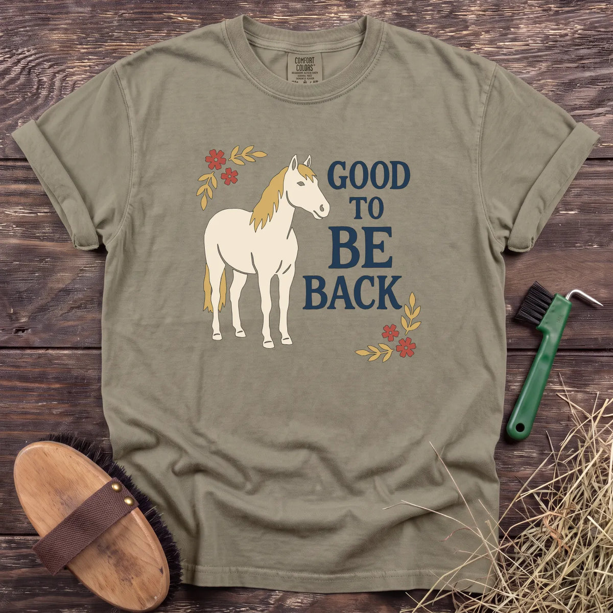 Good to Be Back T-Shirt in Sandstone [color: Sandstone]