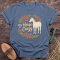 Grew Up Horse Crazy T-Shirt in Blue Jean [color: Blue Jean]