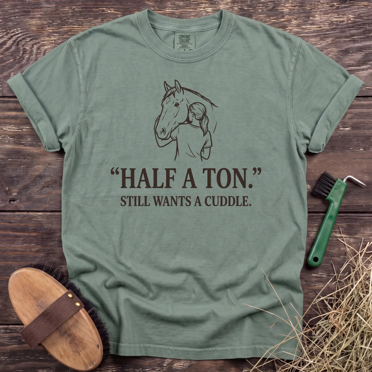 Half a Ton T-Shirt in Bay [color: Bay]