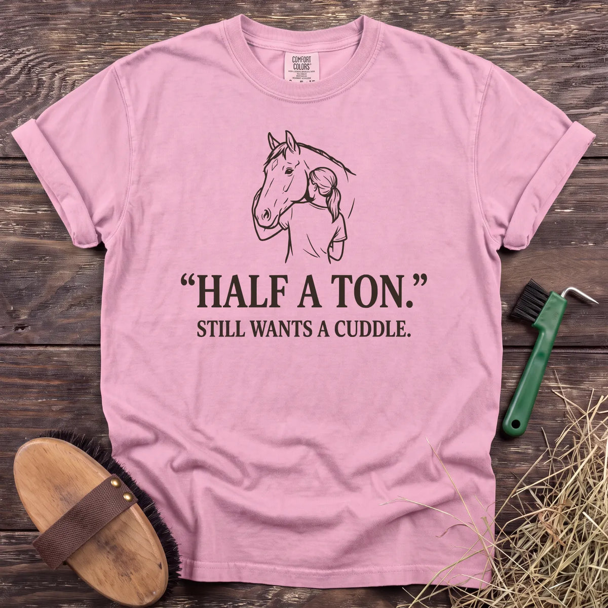 Half a Ton T-Shirt in Blossom [color: Blossom]