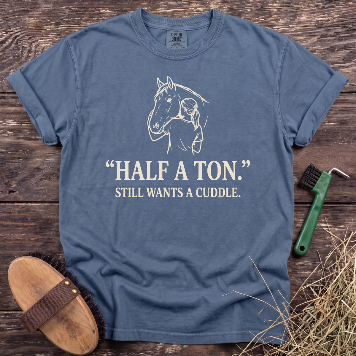 Half a Ton T-Shirt in Blue Jean [color: Blue Jean]