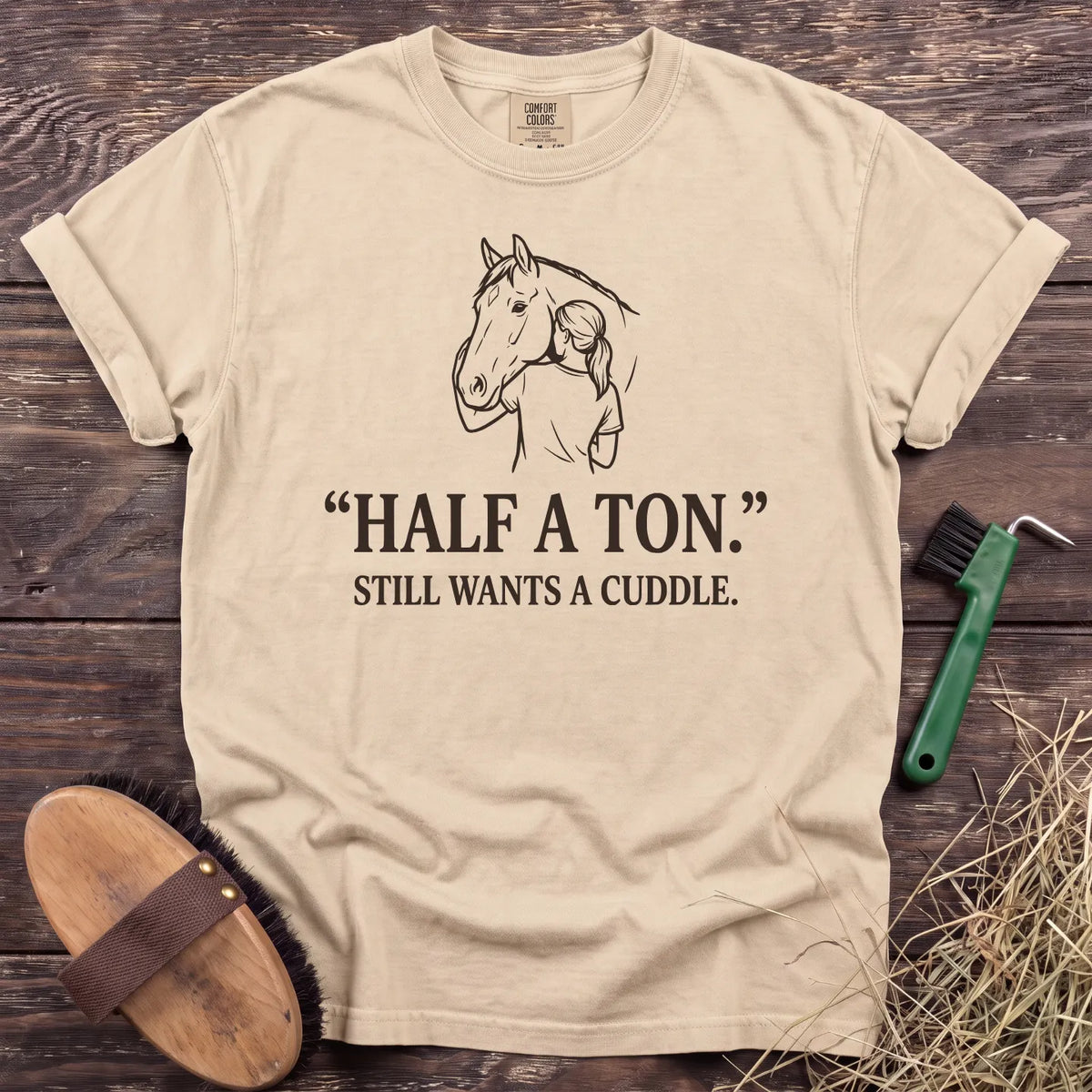 Half a Ton T-Shirt in Ivory [color: Ivory]
