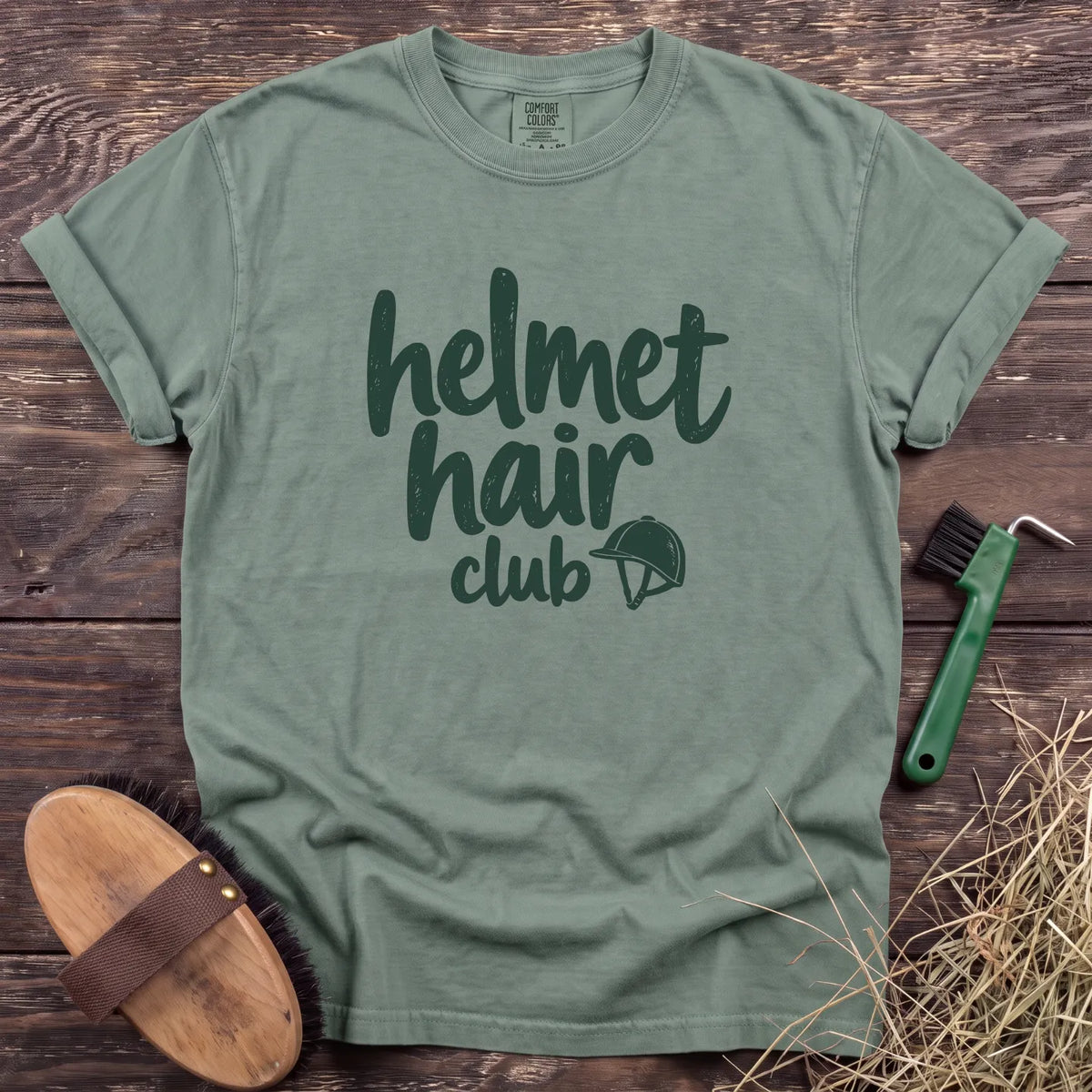 Helmet Hair Club T-Shirt in Bay [color: Bay]