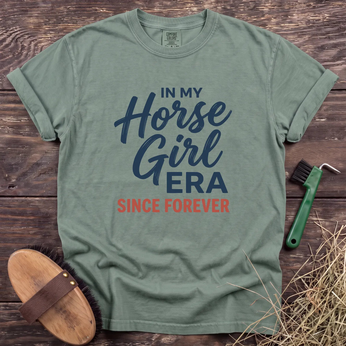 Horse Girl Era T-Shirt in Bay [color: Bay]