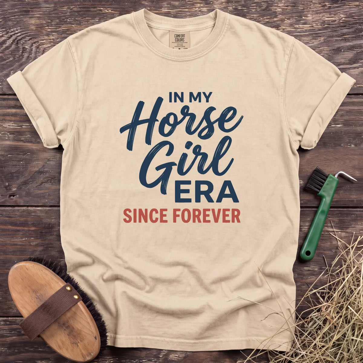 Horse Girl Era T-Shirt in Ivory [color: Ivory]