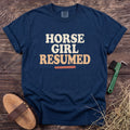 Horse Girl Resumed T-Shirt in Navy [color: Navy]