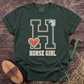 Horse Girl T-Shirt in Moss [color: Moss]