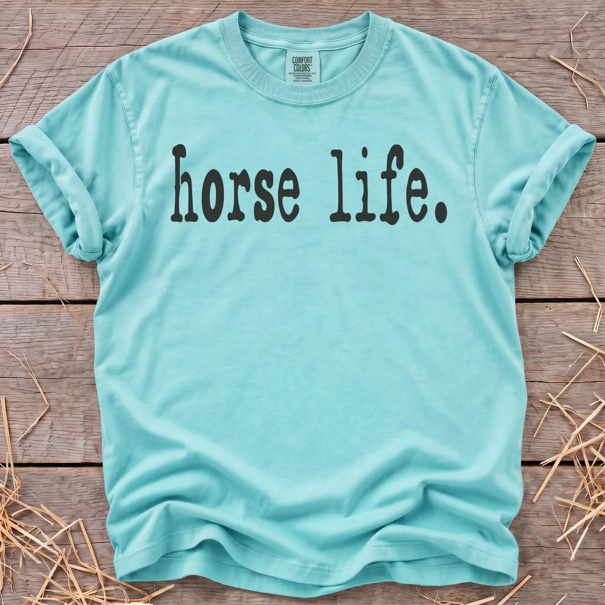 Horse Life T-Shirt in Chalky Mint [color: Chalky Mint]