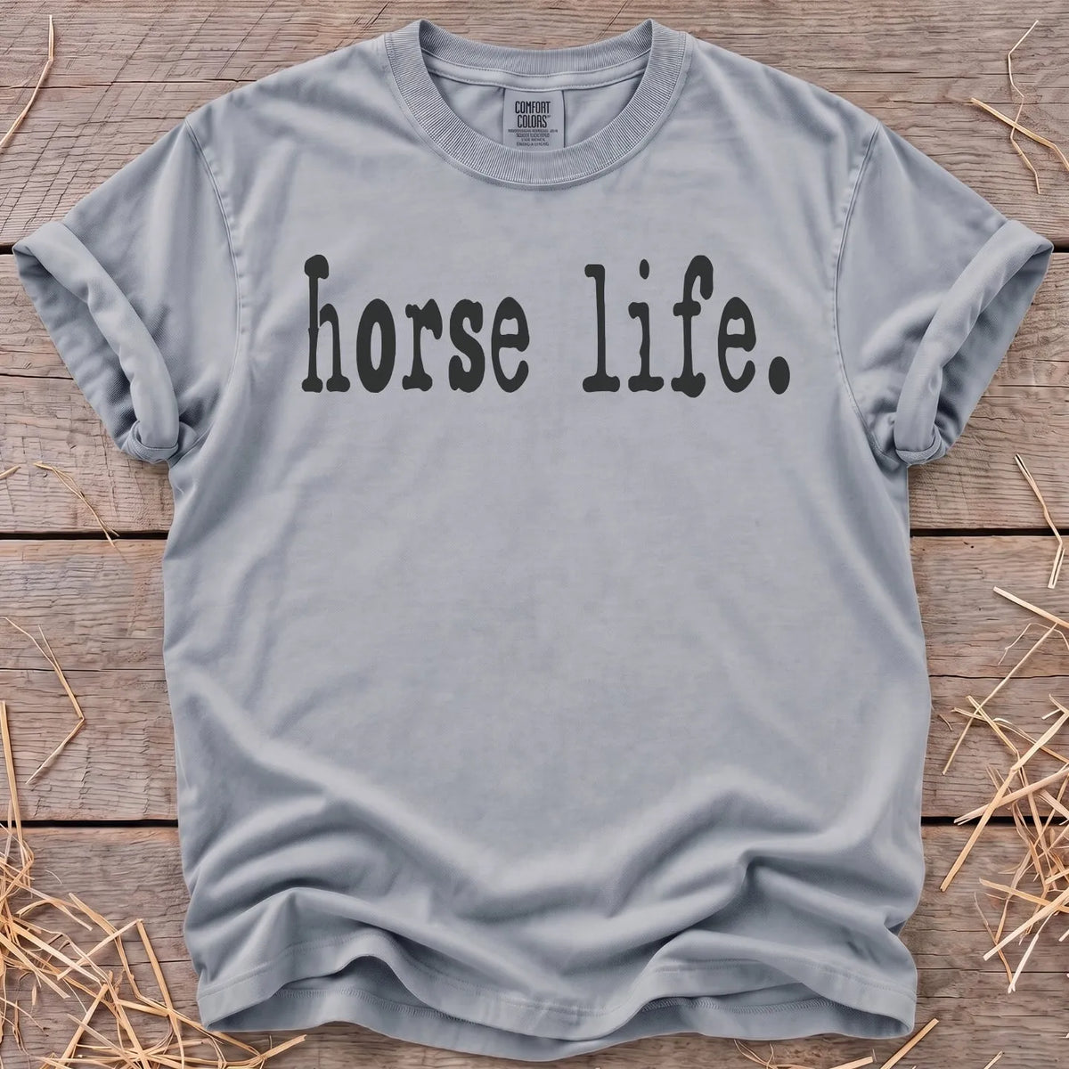Horse Life T-Shirt in Granite [color: Granite]