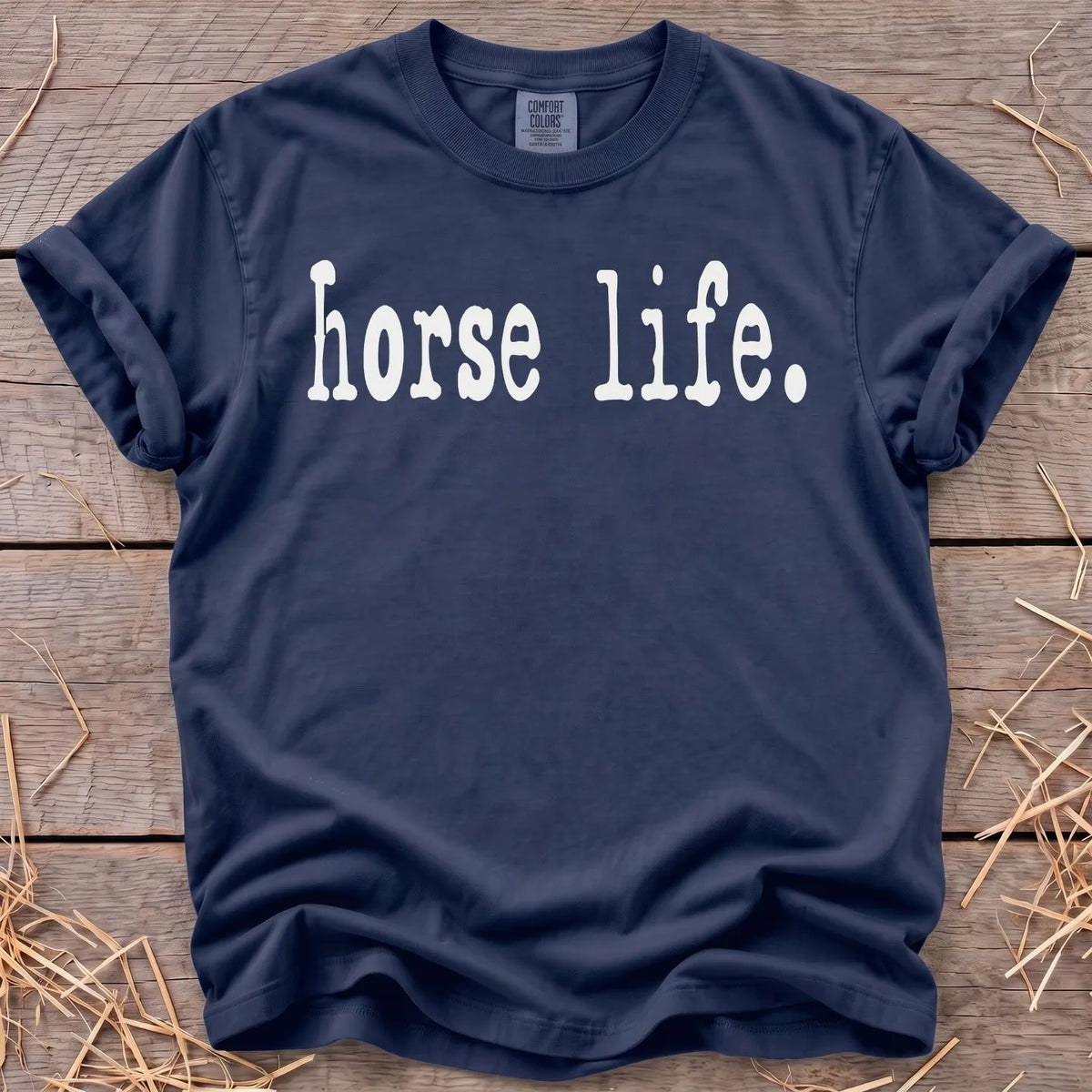 Horse Life T-Shirt in Navy [color: Navy]
