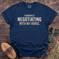 Horse Negotiations T-Shirt in Navy [color: Navy]