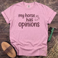 Horse Opinions T-Shirt in Blossom [color: Blossom]