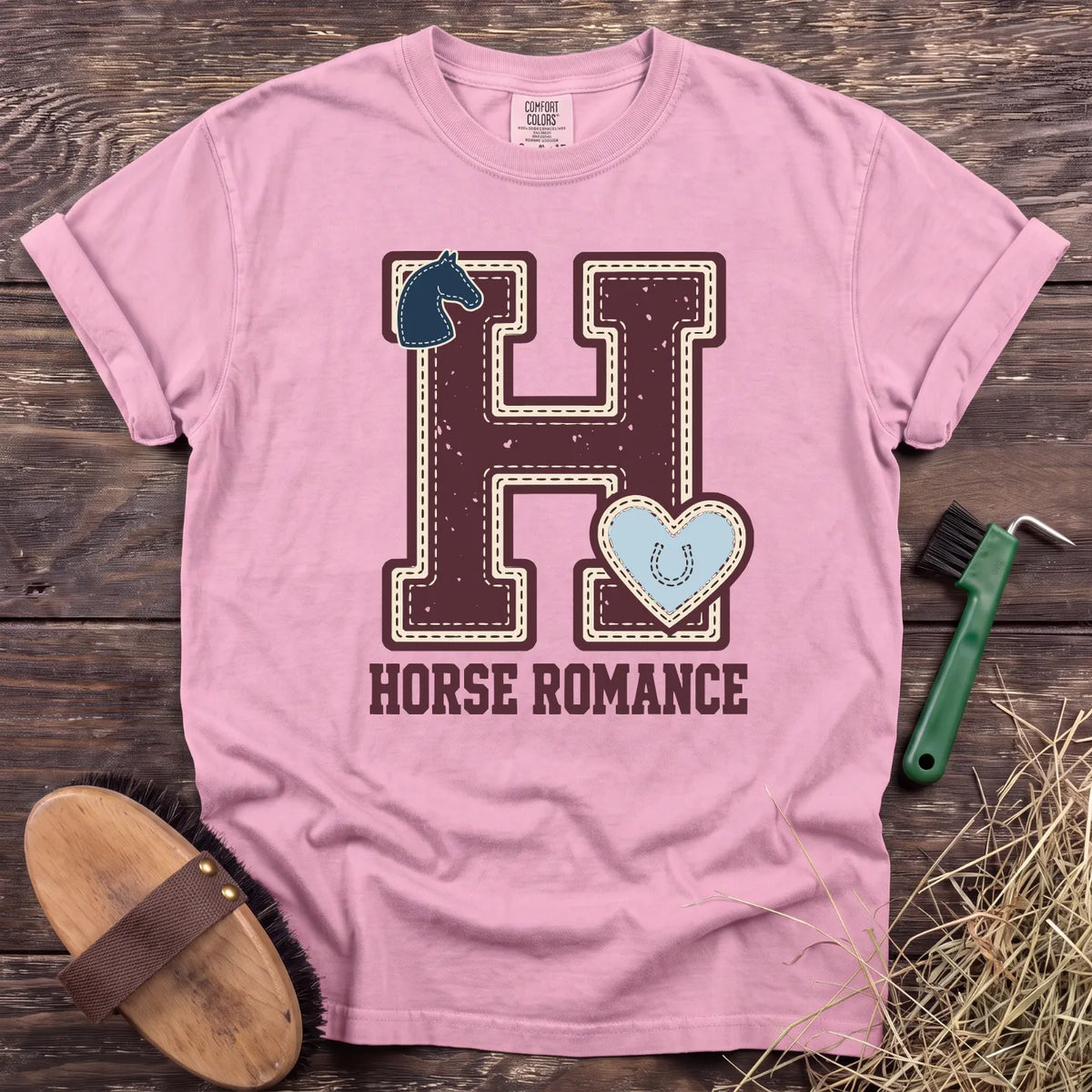 Horse Romance T-Shirt in Blossom [color: Blossom]