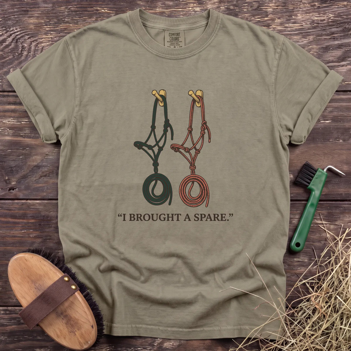 I Brought a Spare T-Shirt in Sandstone [color: Sandstone]