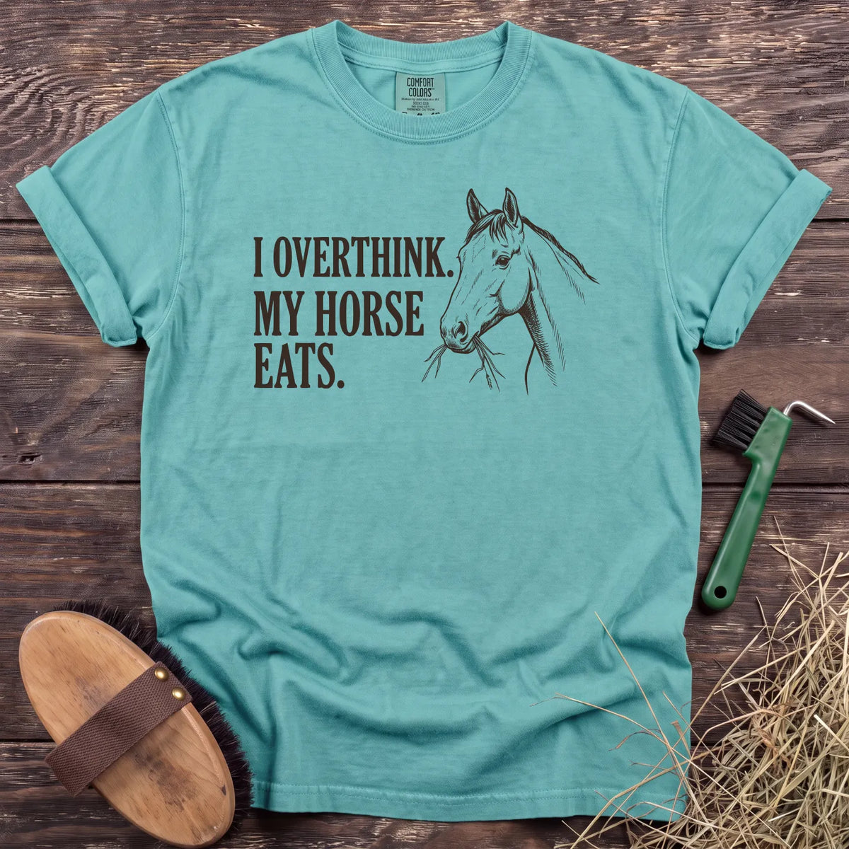 I Overthink T-Shirt in Chalky Mint [color: Chalky Mint]