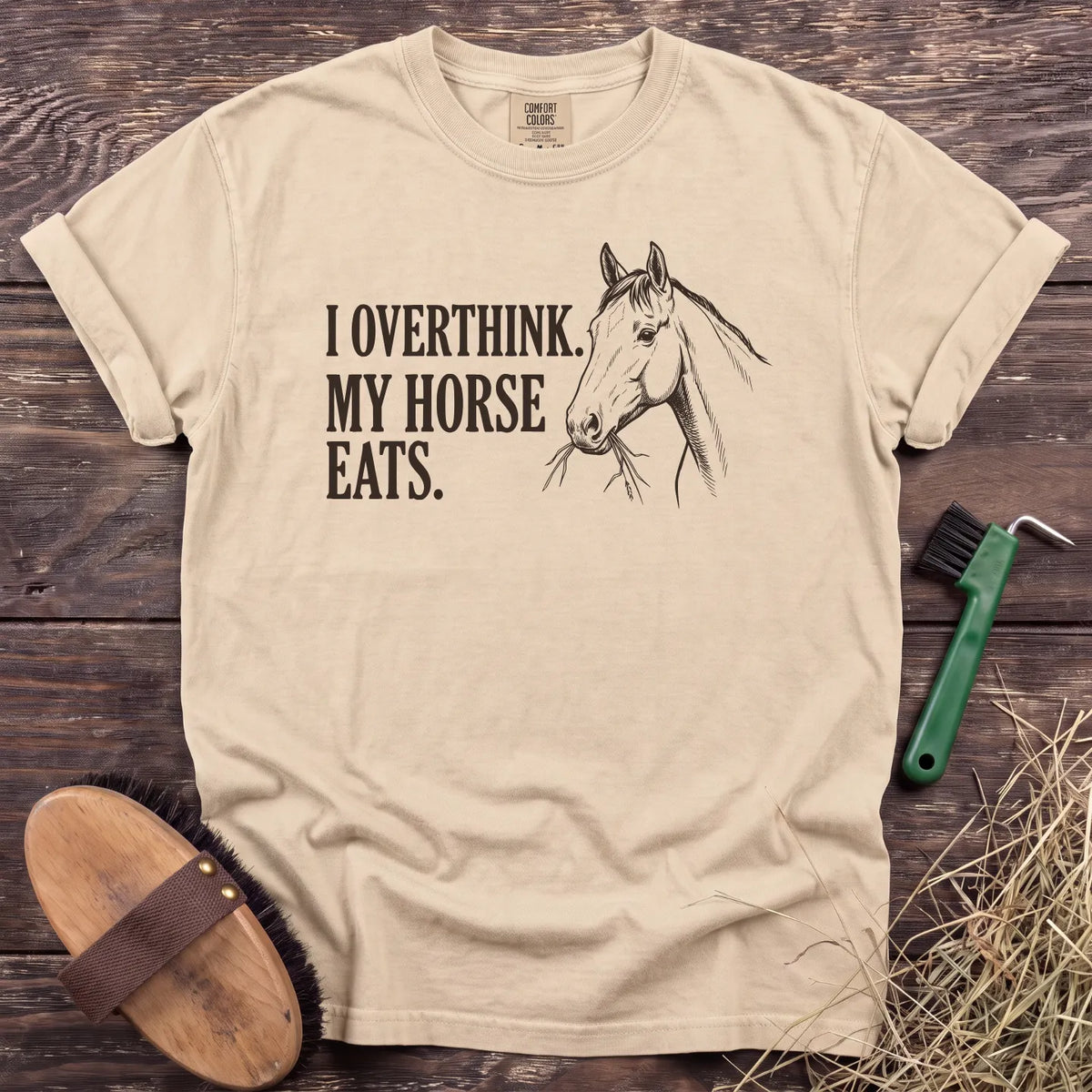 I Overthink T-Shirt in Ivory [color: Ivory]