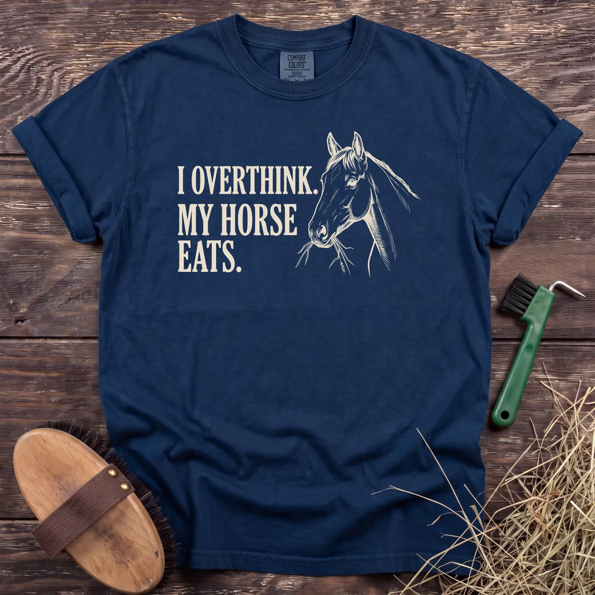 I Overthink T-Shirt in Navy [color: Navy]