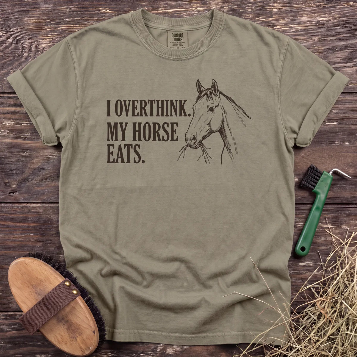 I Overthink T-Shirt in Sandstone [color: Sandstone]