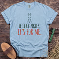 If It Crinkles T-Shirt in Chambray [color: Chambray]