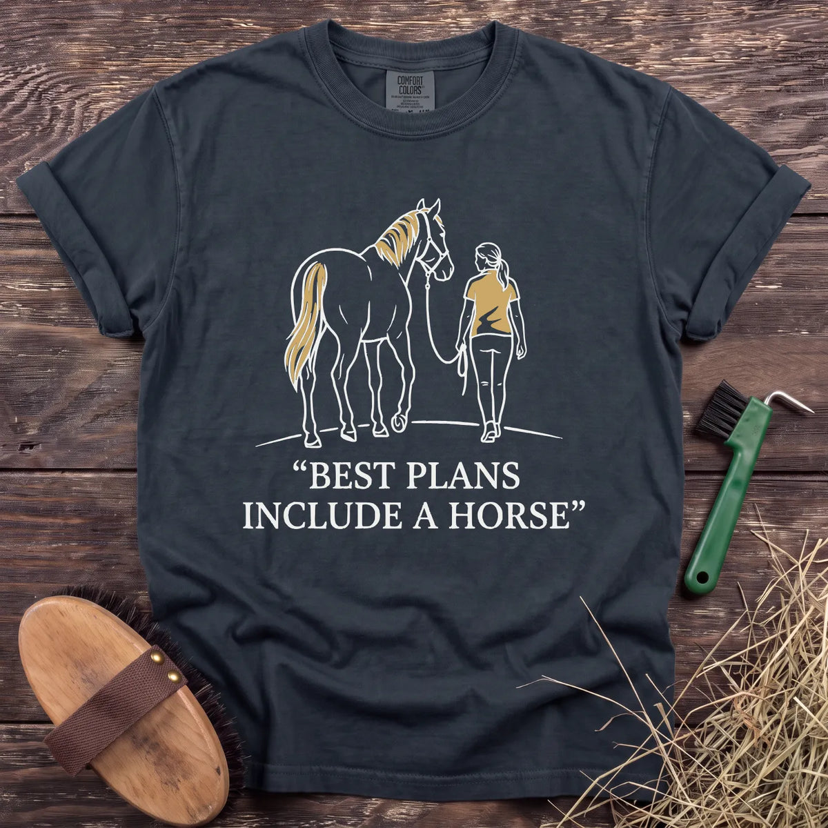 Include a Horse T-Shirt in Graphite [color: Graphite]