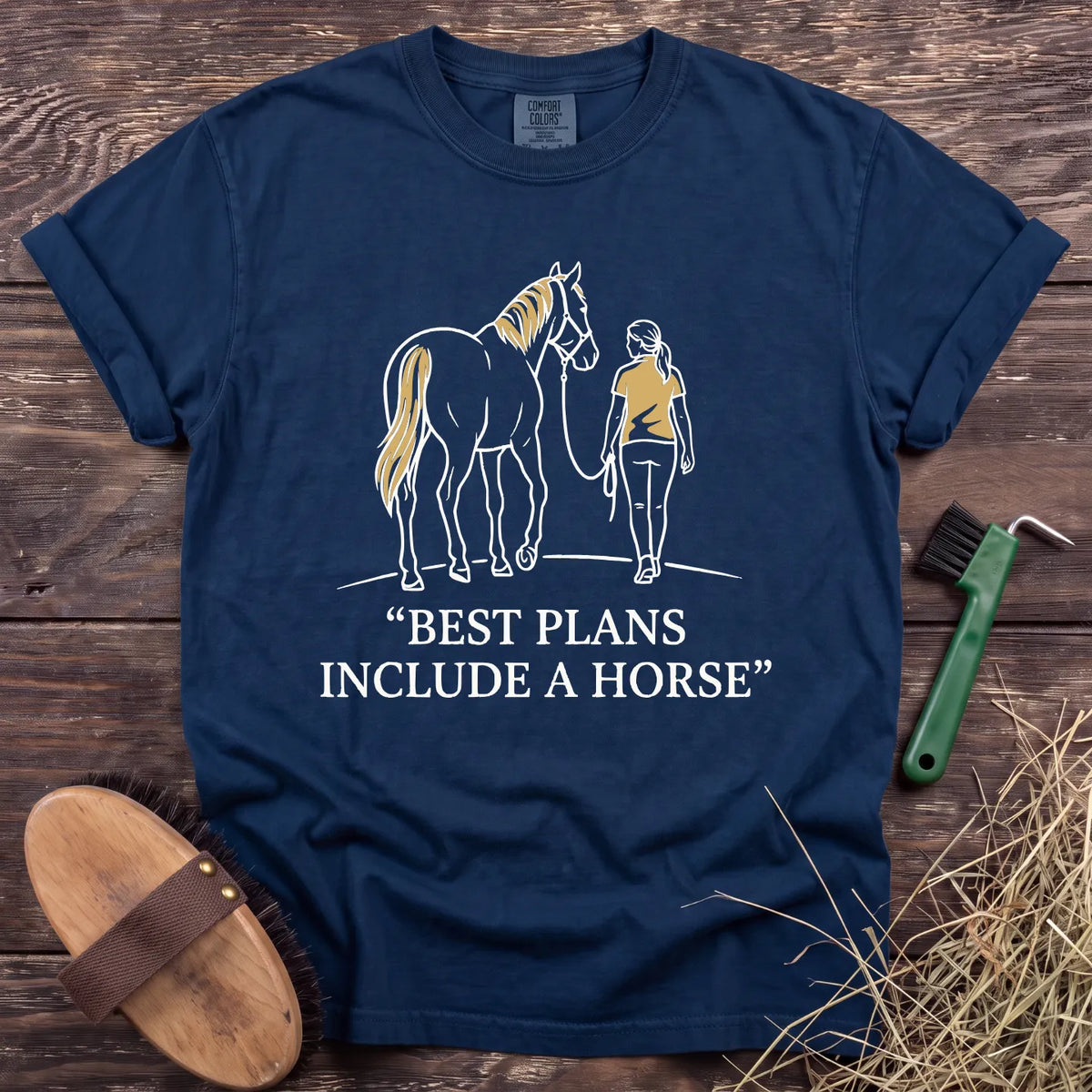 Include a Horse T-Shirt in Navy [color: Navy]