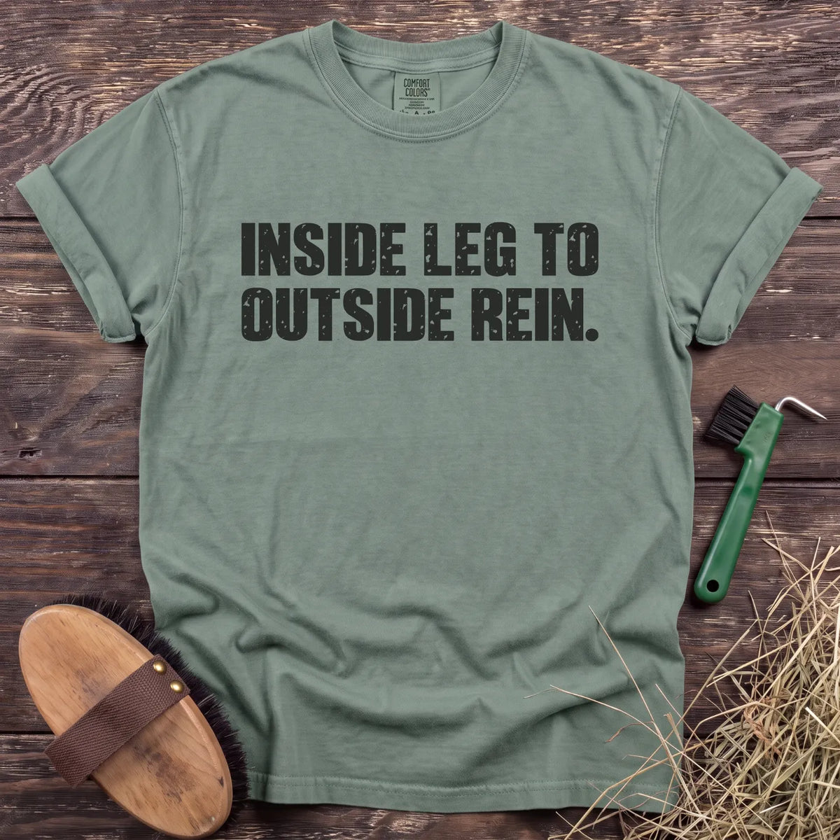 Inside Leg to Outside Rein T-Shirt in Bay [color: Bay]