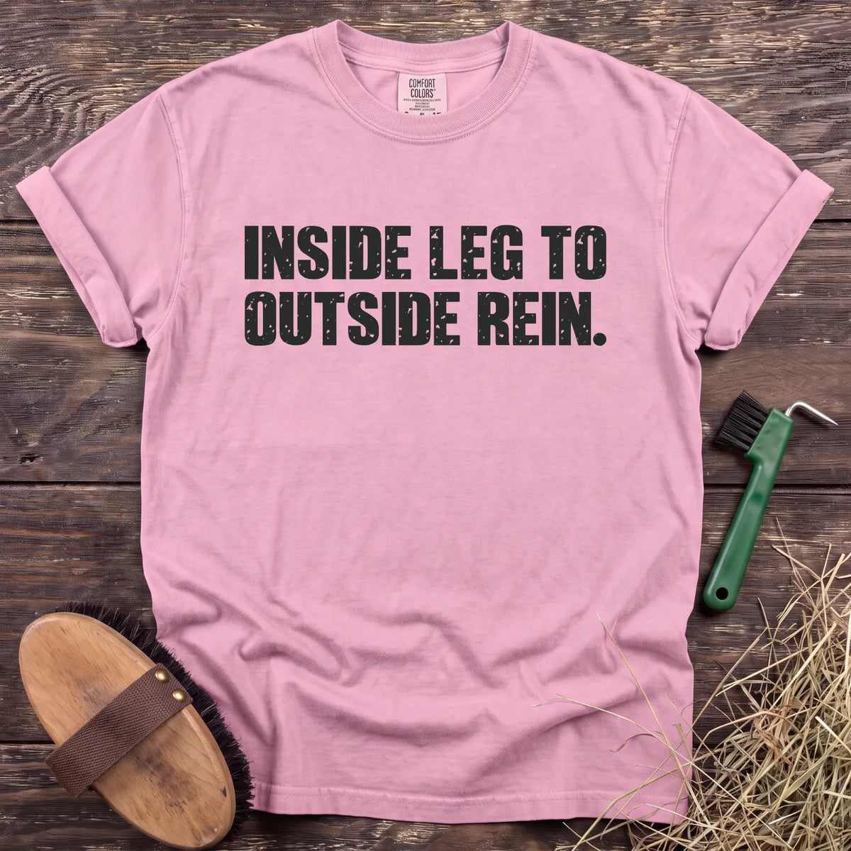 Inside Leg to Outside Rein T-Shirt in Blossom [color: Blossom]