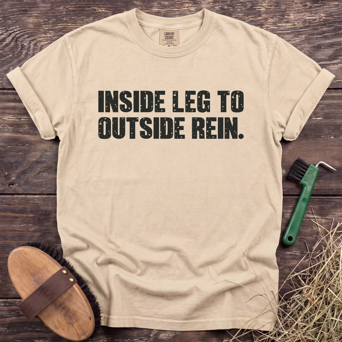 Inside Leg to Outside Rein T-Shirt in Ivory [color: Ivory]