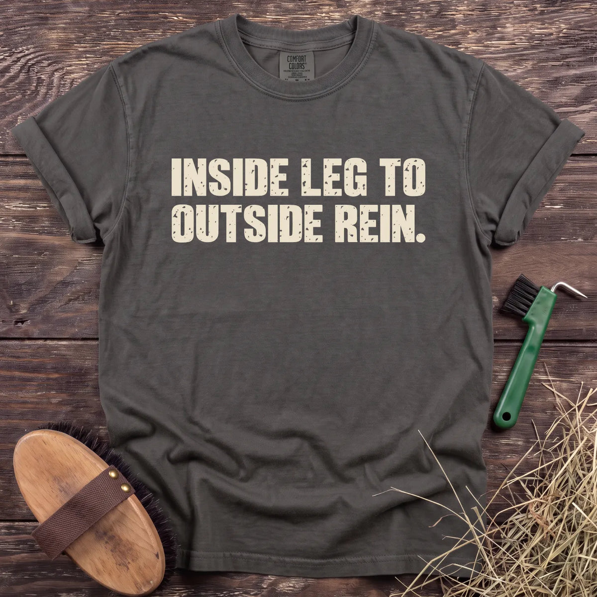 Inside Leg to Outside Rein T-Shirt in Pepper [color: Pepper]