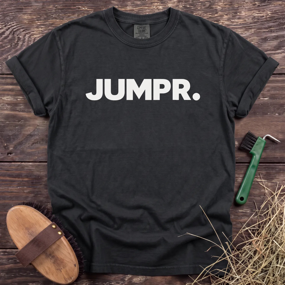 JUMPR. T-Shirt in Black [color: Black]