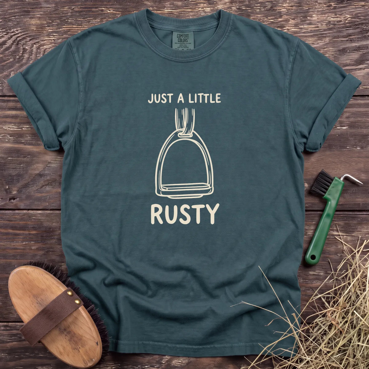 Just a Little Rusty T-Shirt in Blue Spruce [color: Blue Spruce]