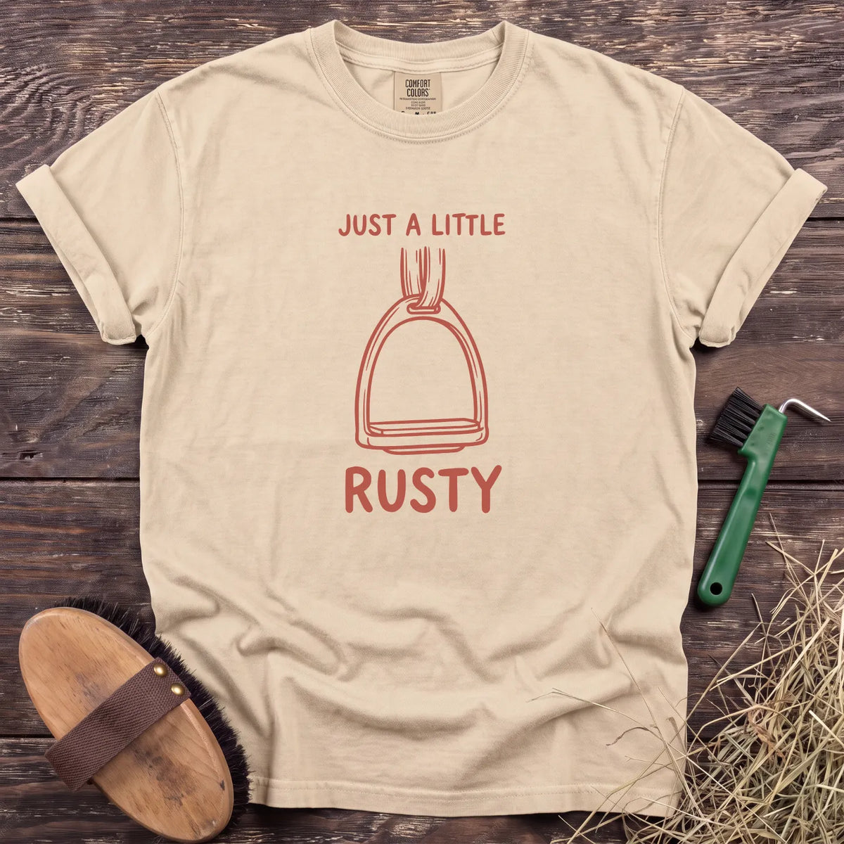 Just a Little Rusty T-Shirt in Ivory [color: Ivory]
