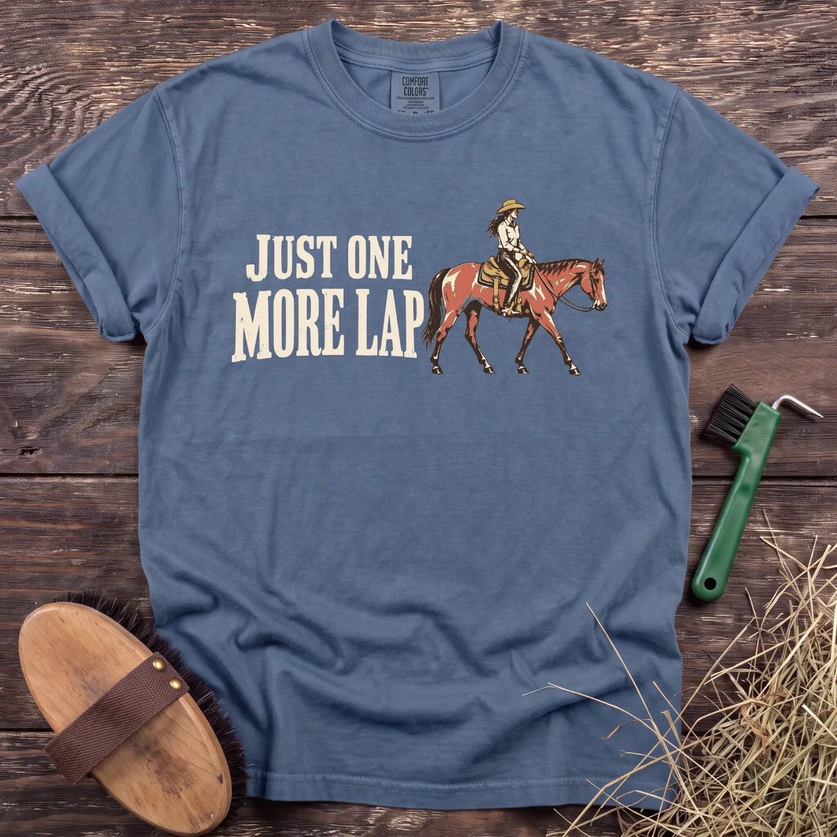 Just One More T-Shirt in Blue Jean [color: Blue Jean]
