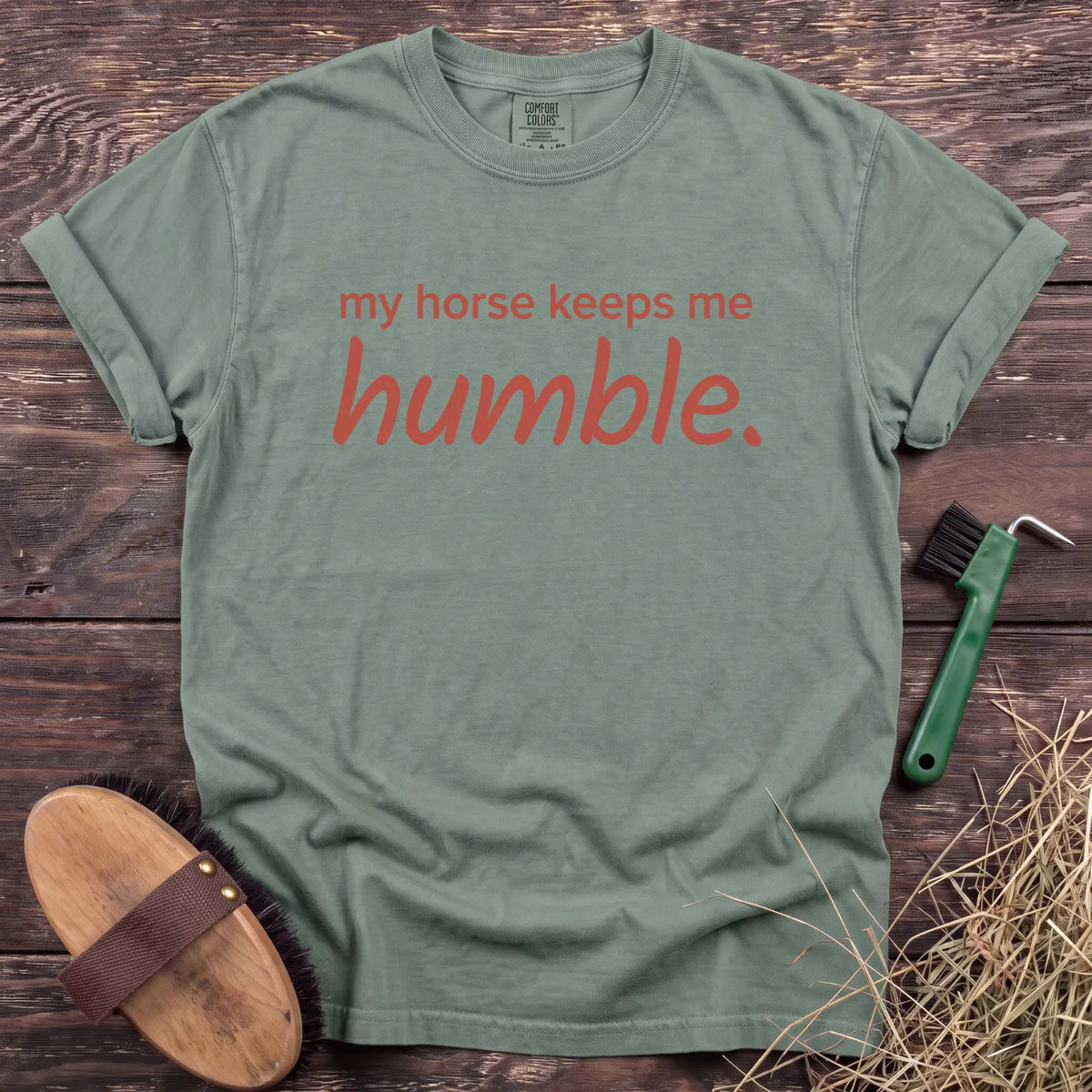 Keeps Me Humble T-Shirt in Bay [color: Bay]