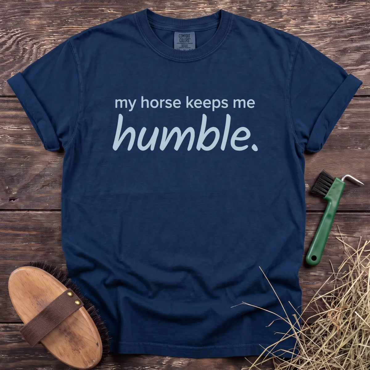 Keeps Me Humble T-Shirt in Navy [color: Navy]