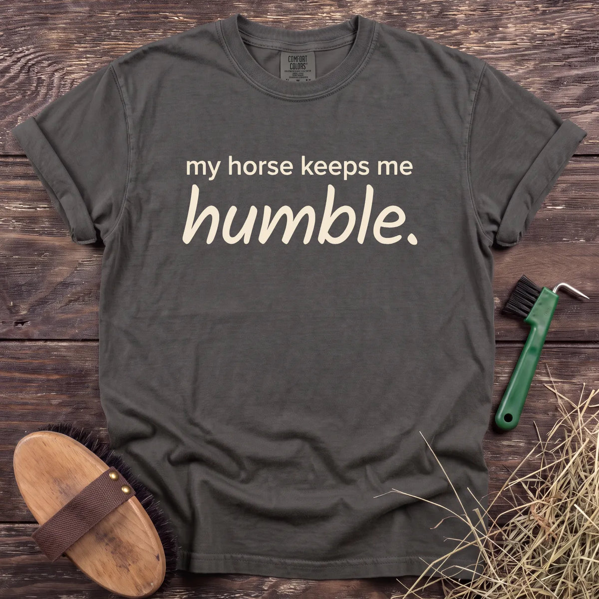 Keeps Me Humble T-Shirt in Pepper [color: Pepper]